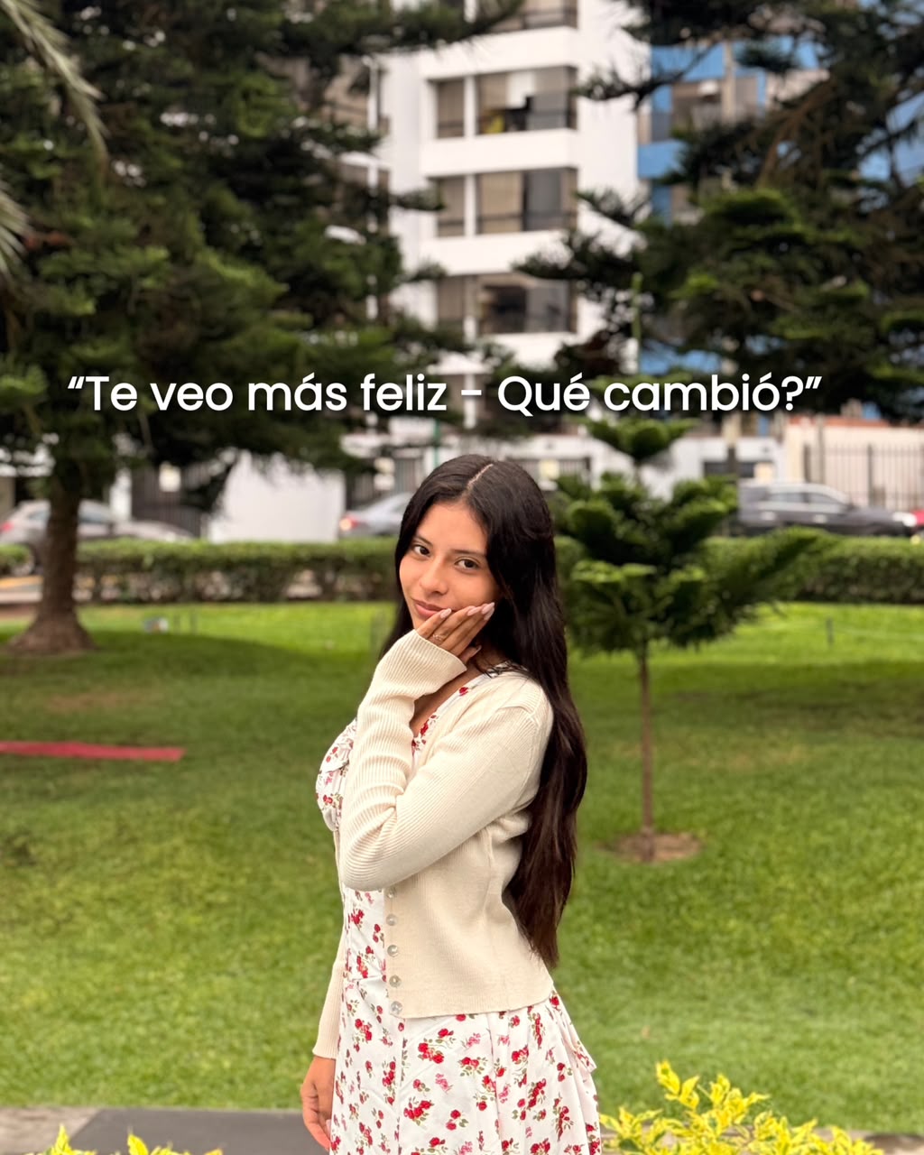 Publicación de Hana en Instagram: Te veo más feliz, ¿qué cambió?